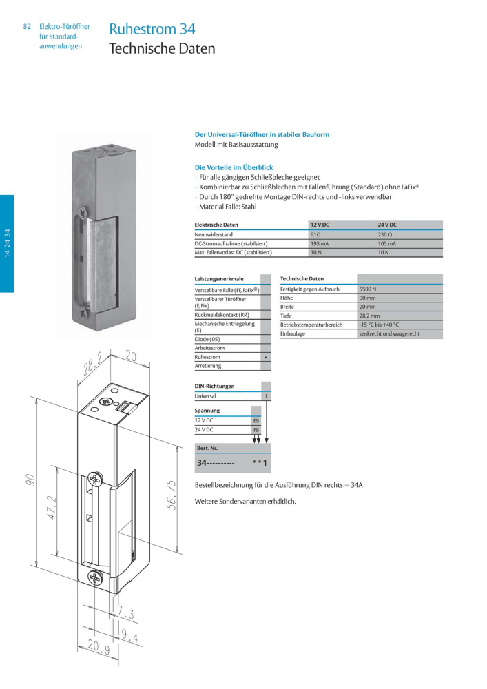 ASSA ABLOY Elektro-Türöffner NR.: 318 - Seite 82