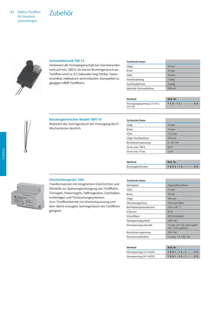 ASSA ABLOY Elektro-Türöffner NR.: 318 - Seite 84