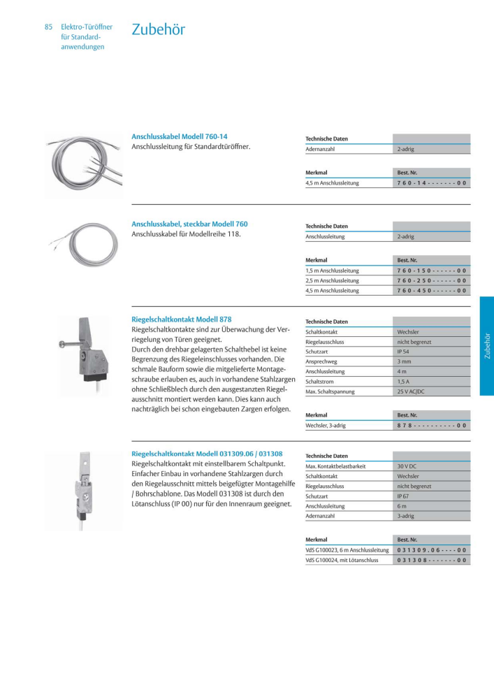 ASSA ABLOY Elektro-Türöffner NR.: 318 - Seite 85