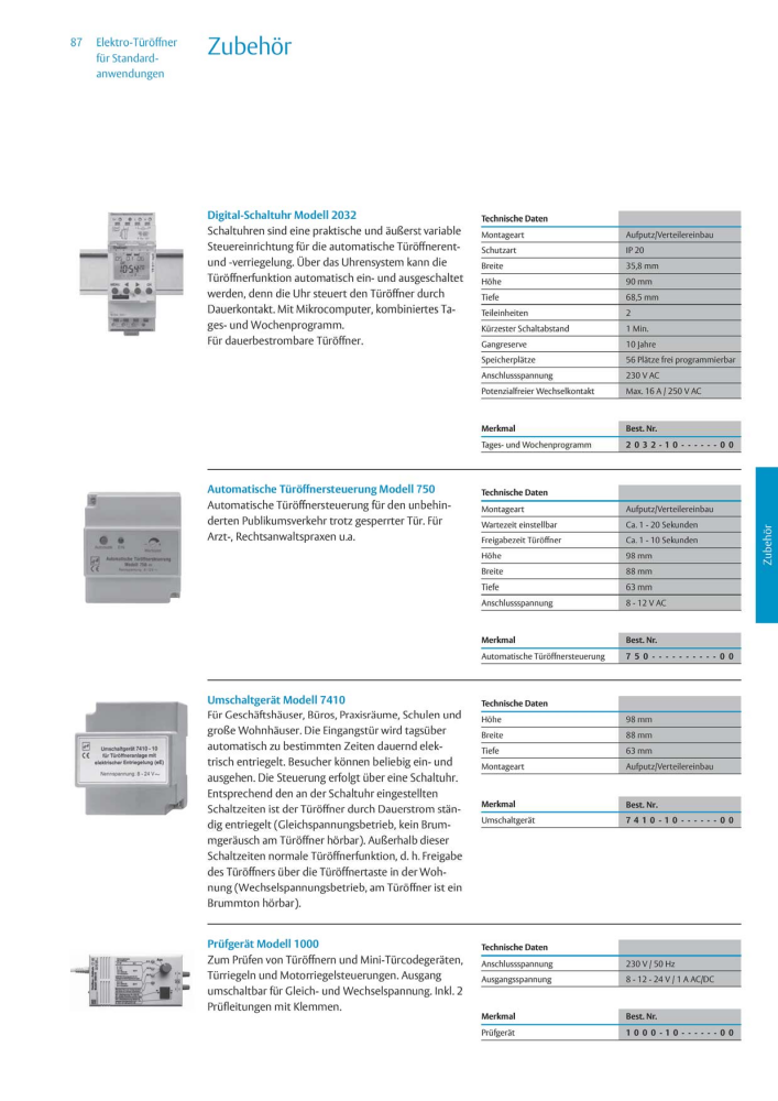 ASSA ABLOY Elektro-Türöffner NR.: 318 - Seite 87