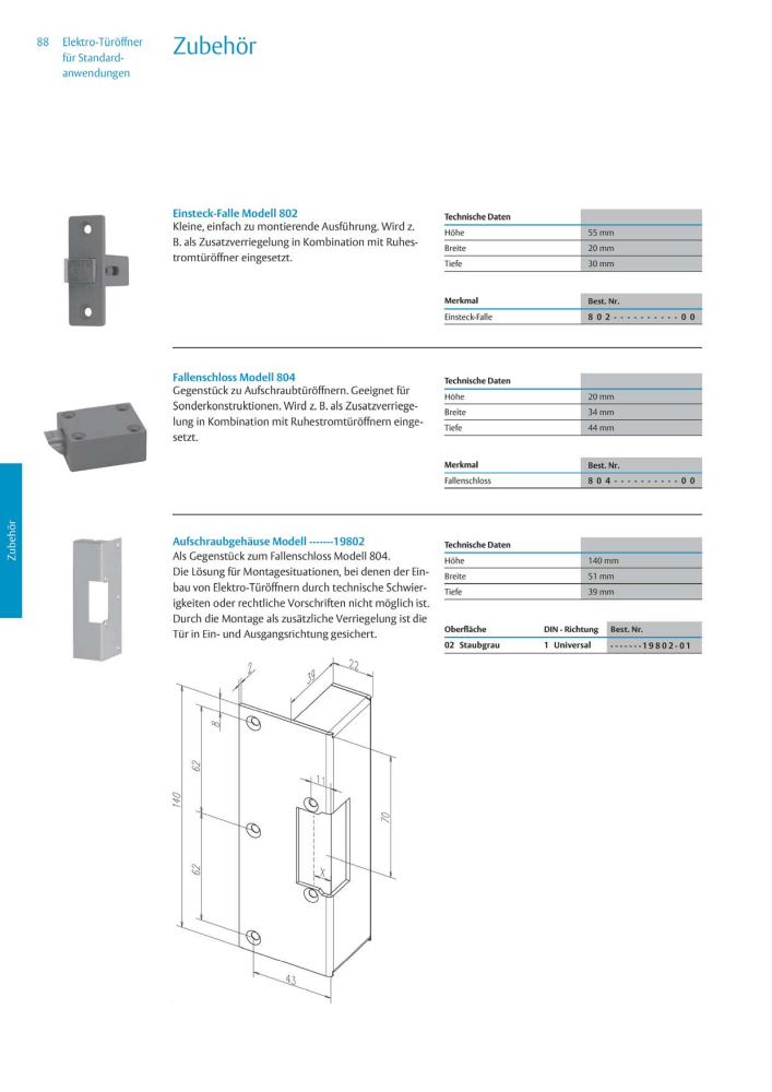 ASSA ABLOY Elektro-Türöffner NR.: 318 - Seite 88