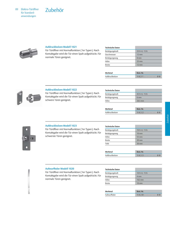 ASSA ABLOY Elektro-Türöffner NR.: 318 - Seite 89