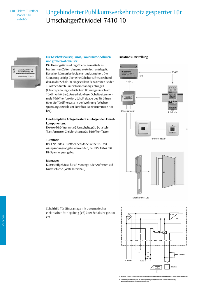 ASSA ABLOY Elektro-Türöffner Model 118 NR.: 319 - Seite 110