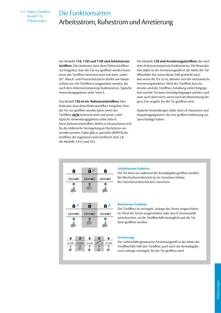 ASSA ABLOY Elektro-Türöffner Model 118 NR.: 319 - Seite 117