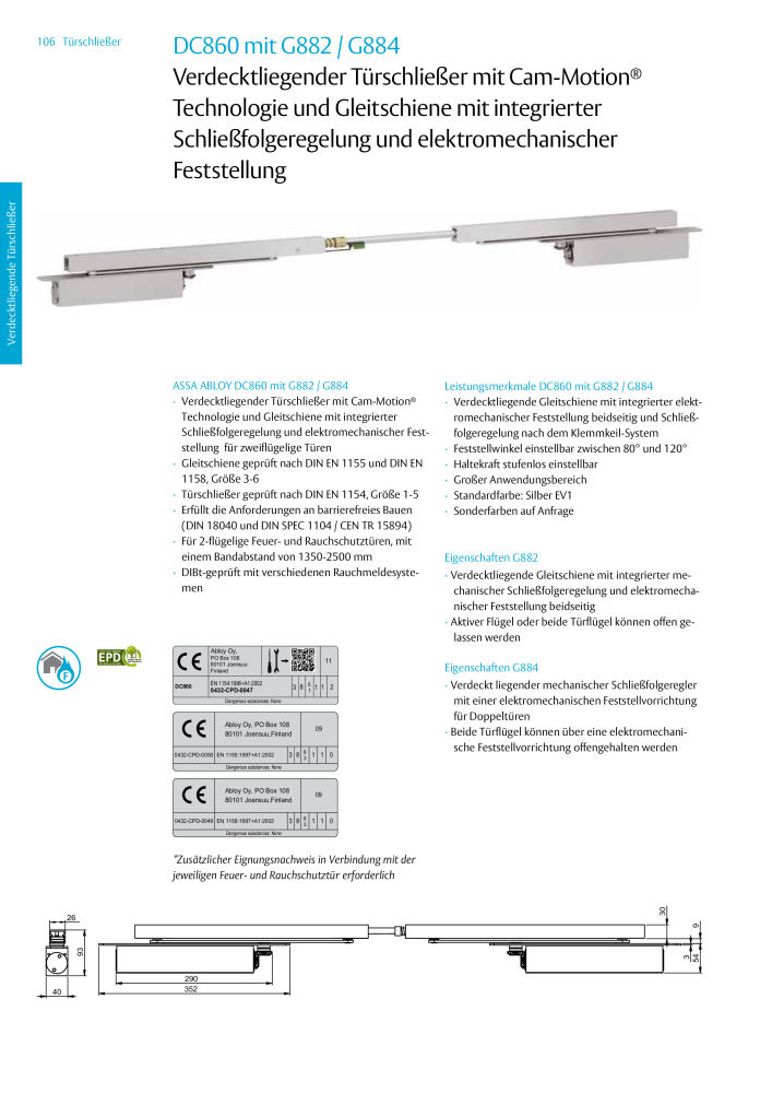 ASSA ABLOY Türschließer NR.: 320 - Seite 106