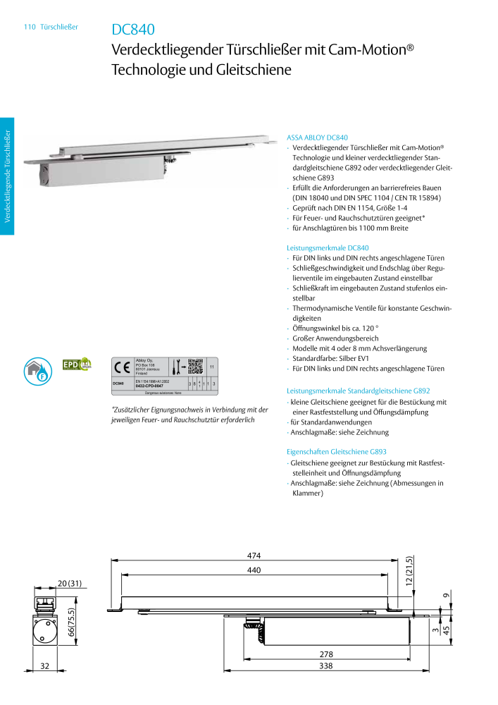 ASSA ABLOY Türschließer NR.: 320 - Seite 110