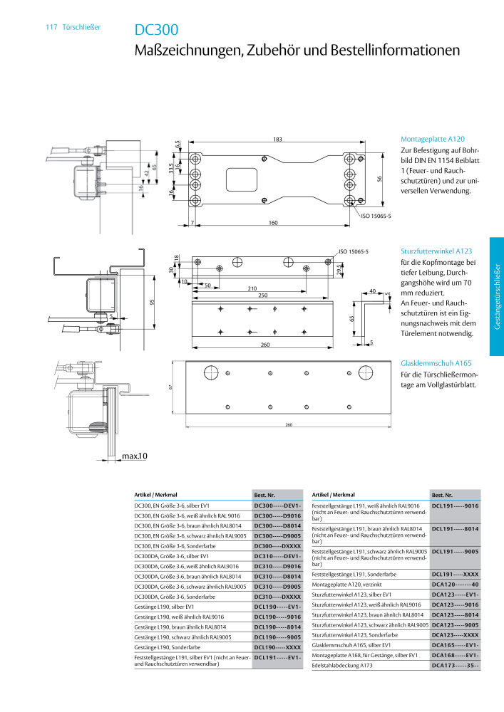 ASSA ABLOY Türschließer NR.: 320 - Seite 117