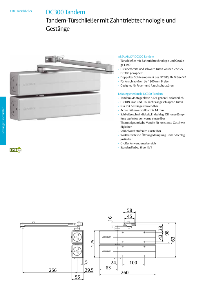 ASSA ABLOY Türschließer NR.: 320 - Seite 118