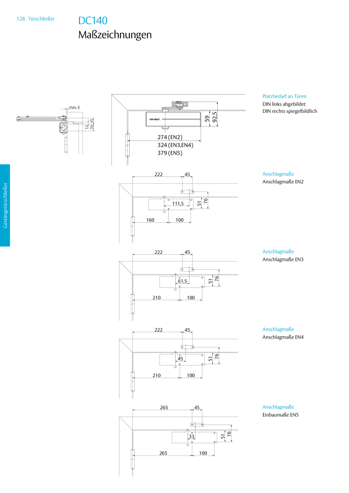 ASSA ABLOY Türschließer NR.: 320 - Seite 128