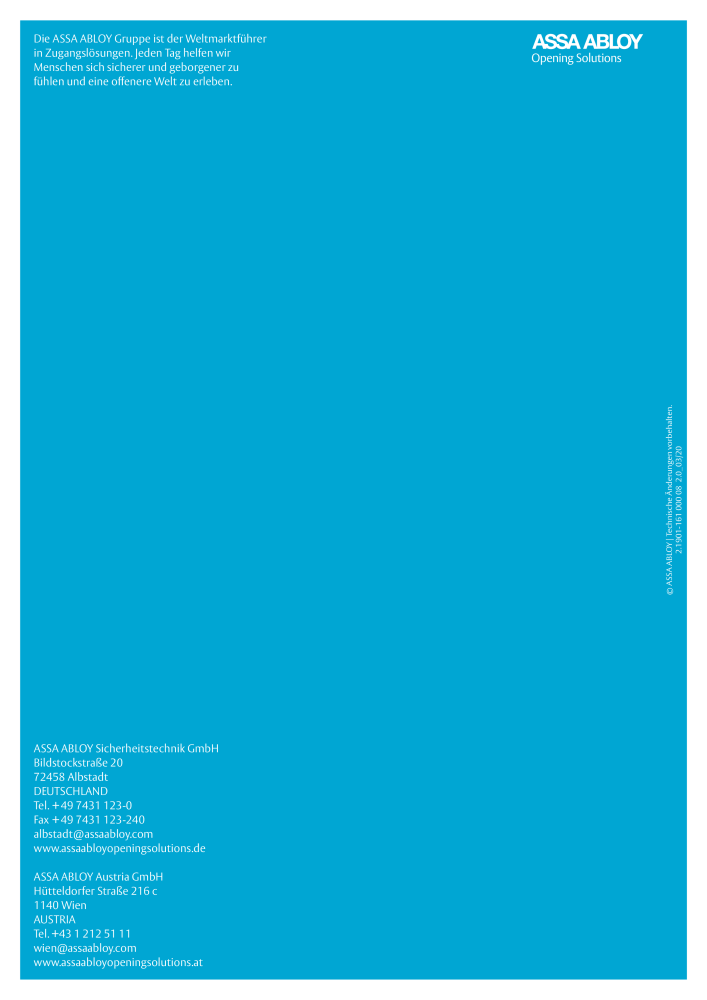 ASSA ABLOY Türschließer NR.: 320 - Seite 136