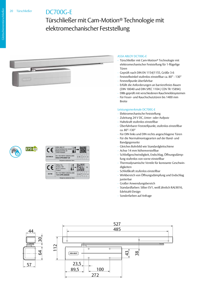 ASSA ABLOY Türschließer NR.: 320 - Seite 20