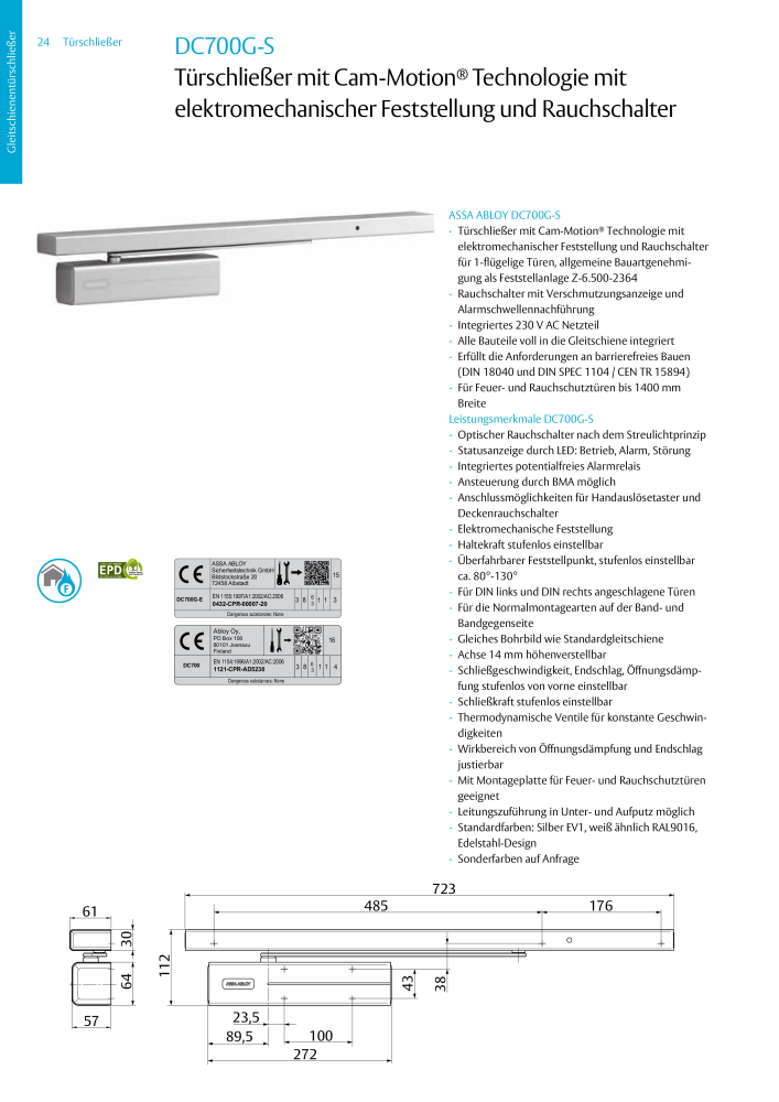 ASSA ABLOY Türschließer NR.: 320 - Seite 24