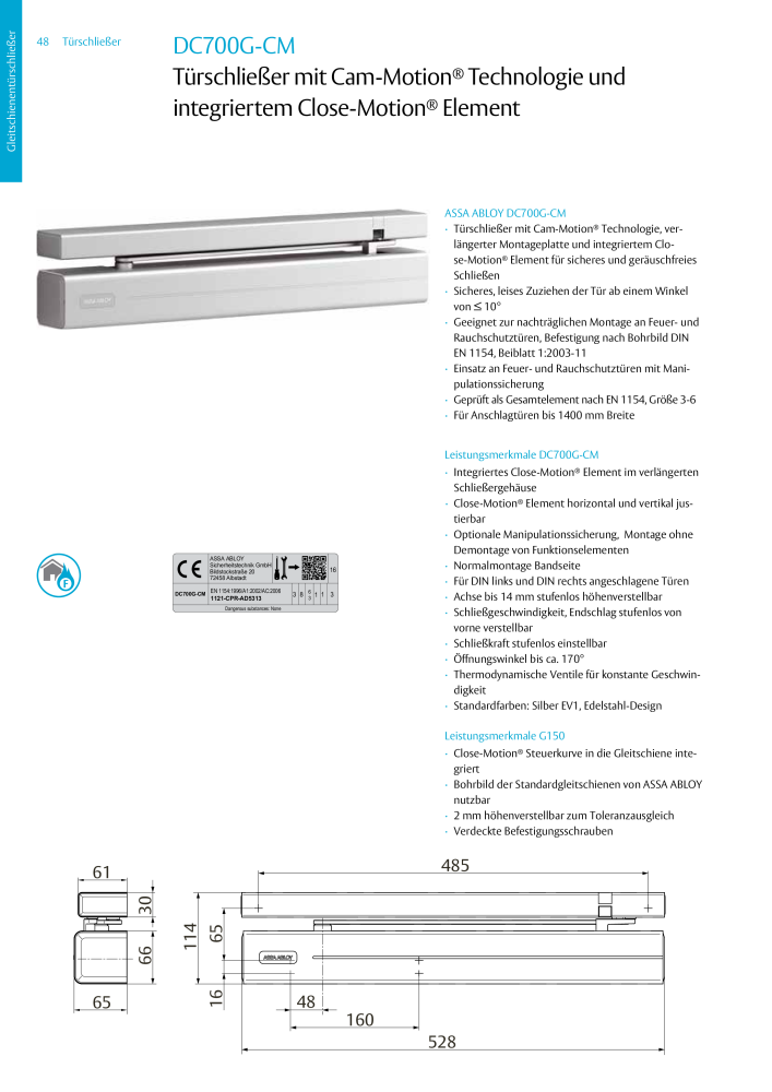 ASSA ABLOY Türschließer NR.: 320 - Seite 48