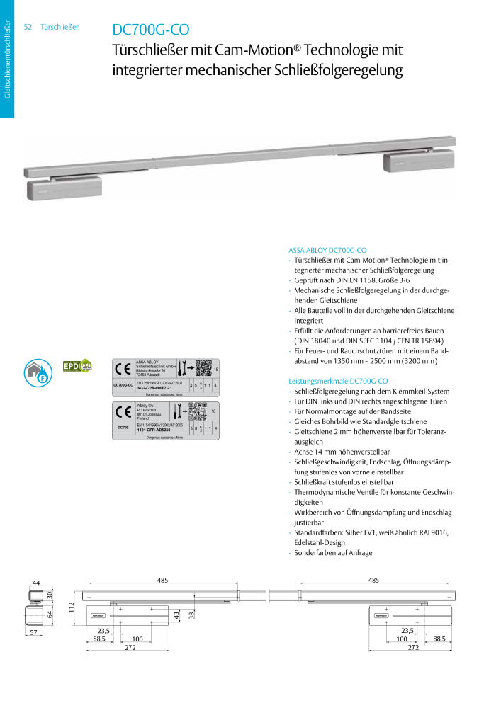 ASSA ABLOY Türschließer NR.: 320 - Seite 52