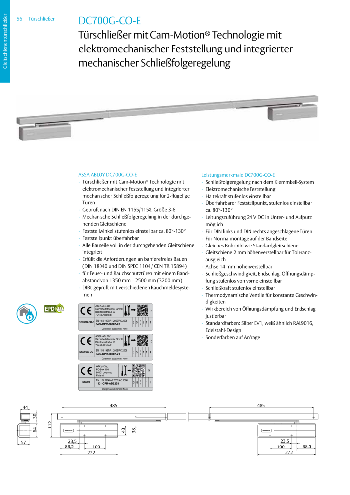 ASSA ABLOY Türschließer NR.: 320 - Seite 56