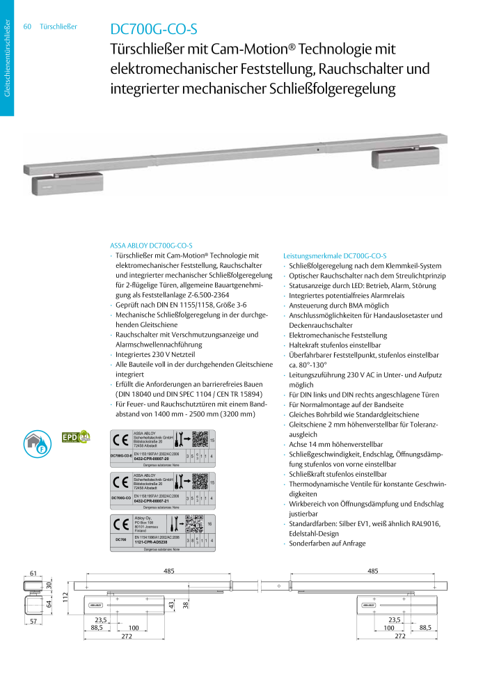 ASSA ABLOY Türschließer NR.: 320 - Seite 60