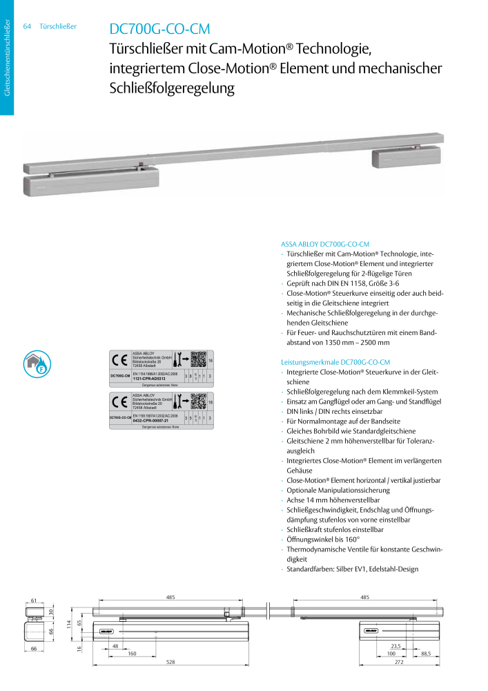 ASSA ABLOY Türschließer NR.: 320 - Seite 64