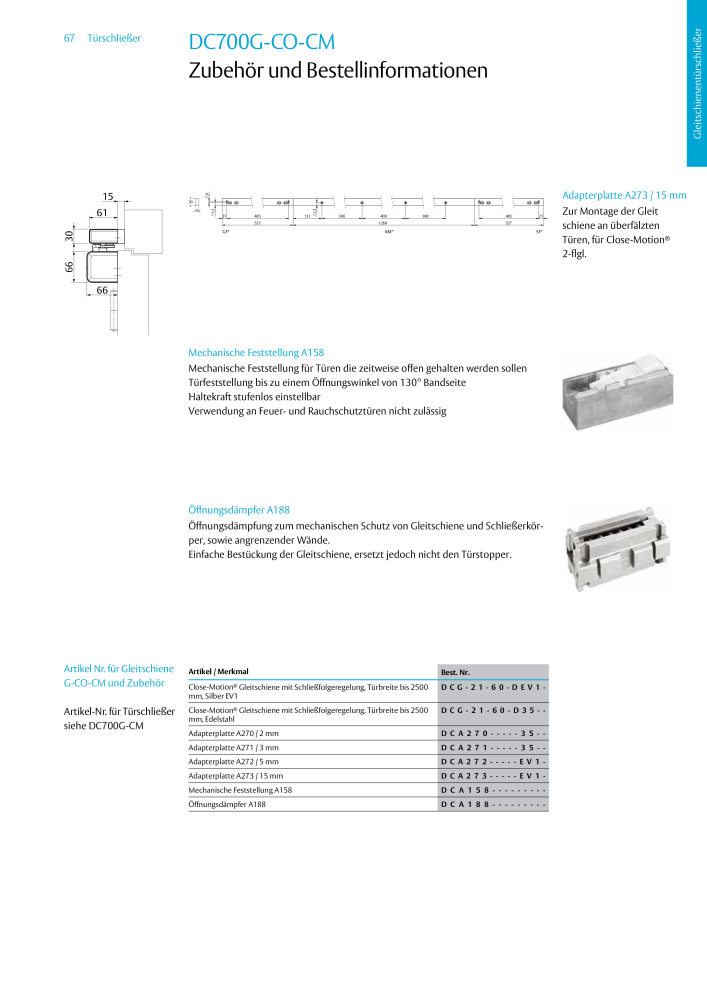 ASSA ABLOY Türschließer NR.: 320 - Seite 67