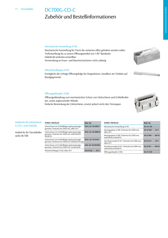 ASSA ABLOY Türschließer NR.: 320 - Seite 71