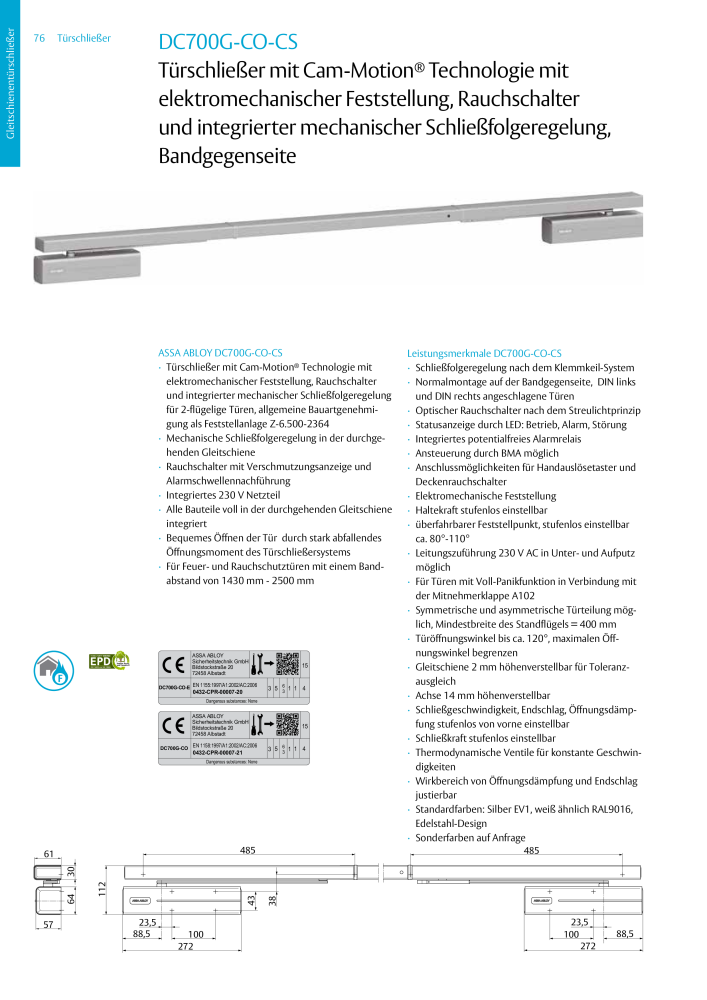 ASSA ABLOY Türschließer NR.: 320 - Seite 76