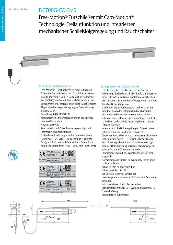 ASSA ABLOY Türschließer NR.: 320 - Seite 84