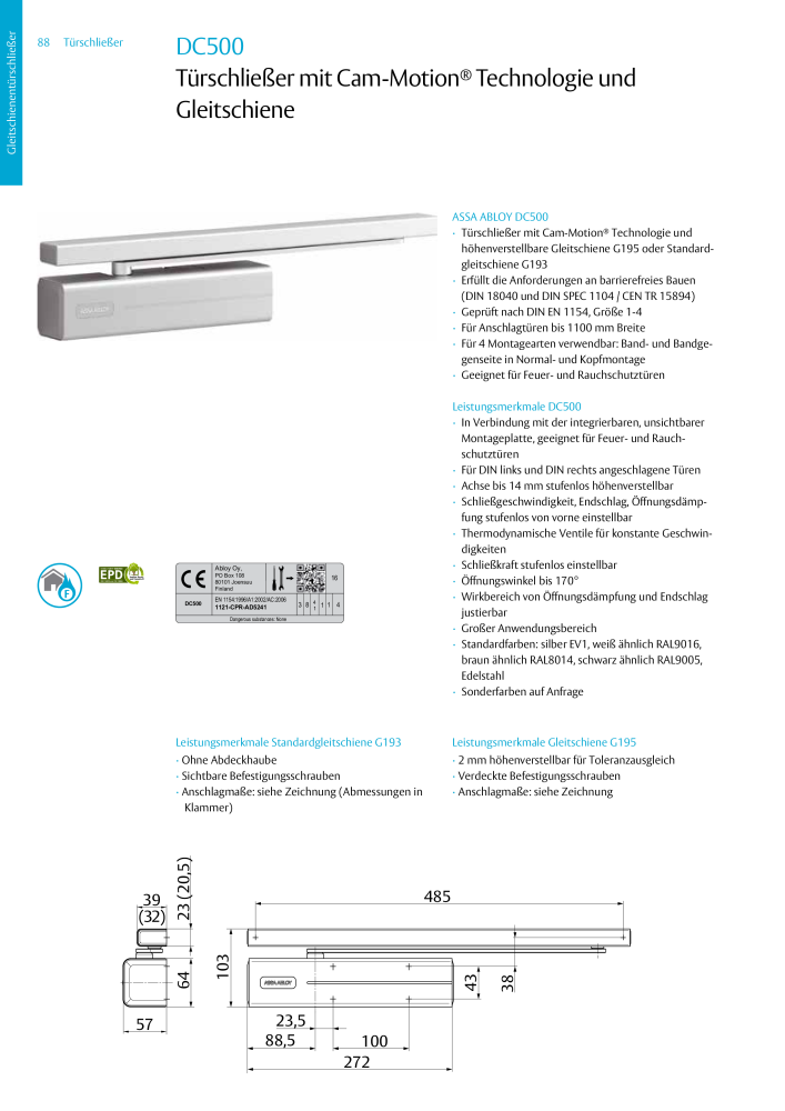 ASSA ABLOY Türschließer NR.: 320 - Seite 88