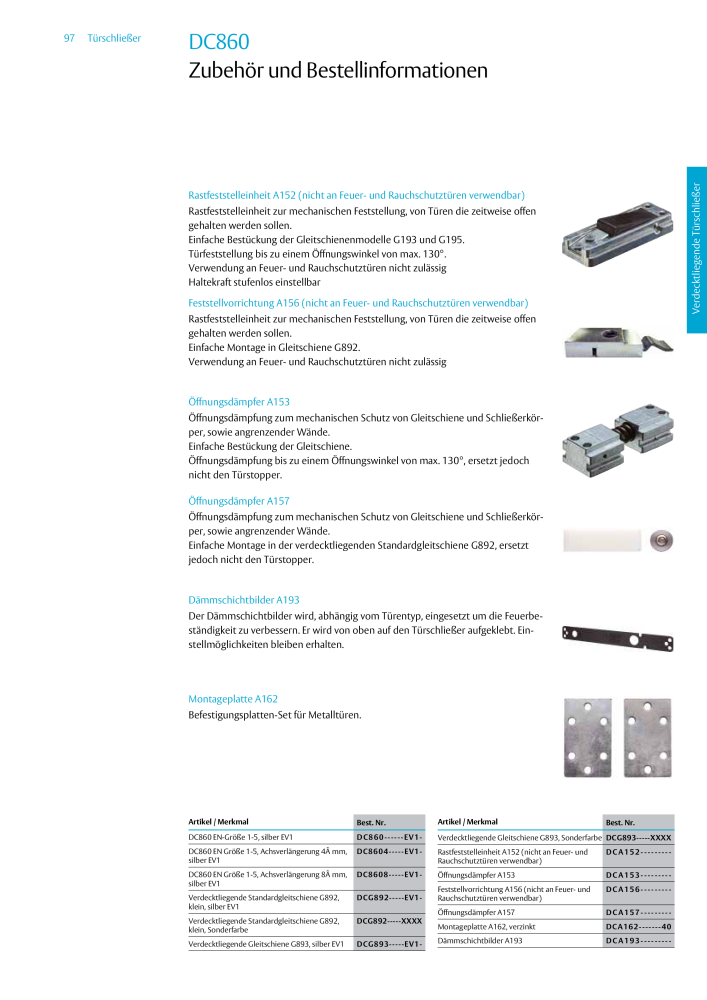 ASSA ABLOY Türschließer NR.: 320 - Seite 97