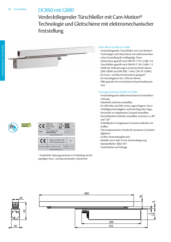 ASSA ABLOY Türschließer NR.: 320 - Seite 98