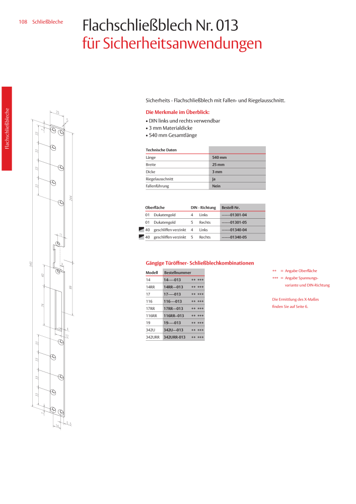 ASSA ABLOY Schließbleche NR.: 321 - Seite 108