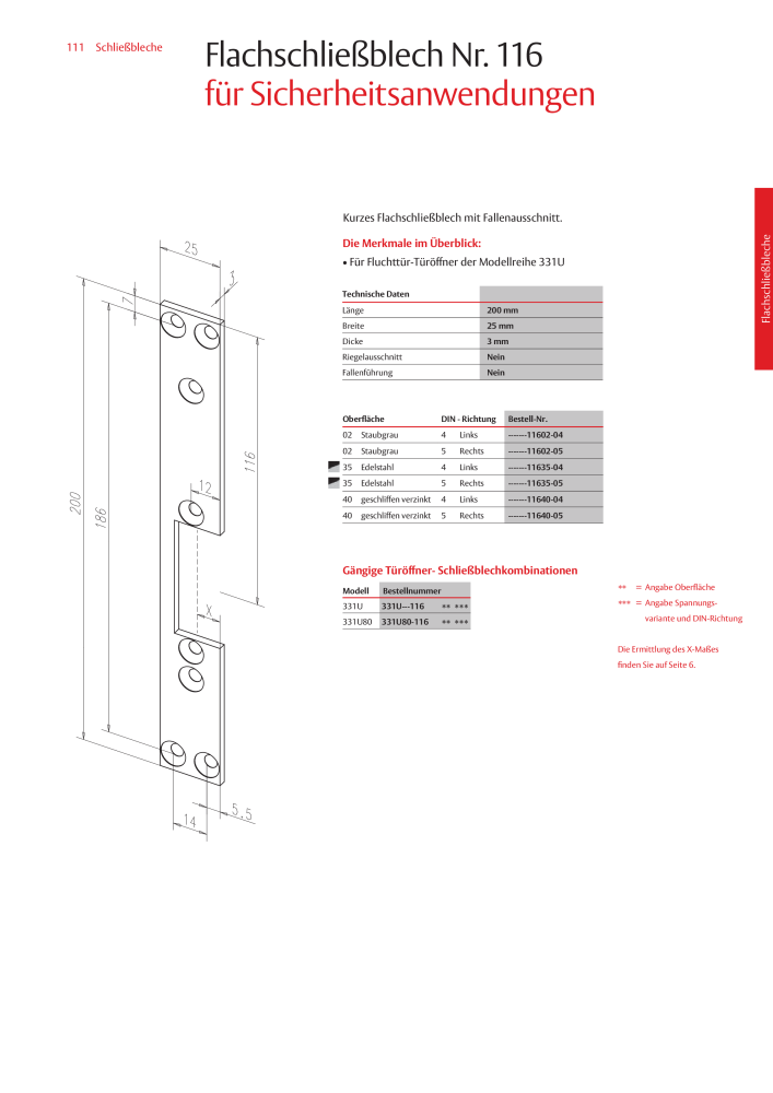 ASSA ABLOY Schließbleche NR.: 321 - Seite 111