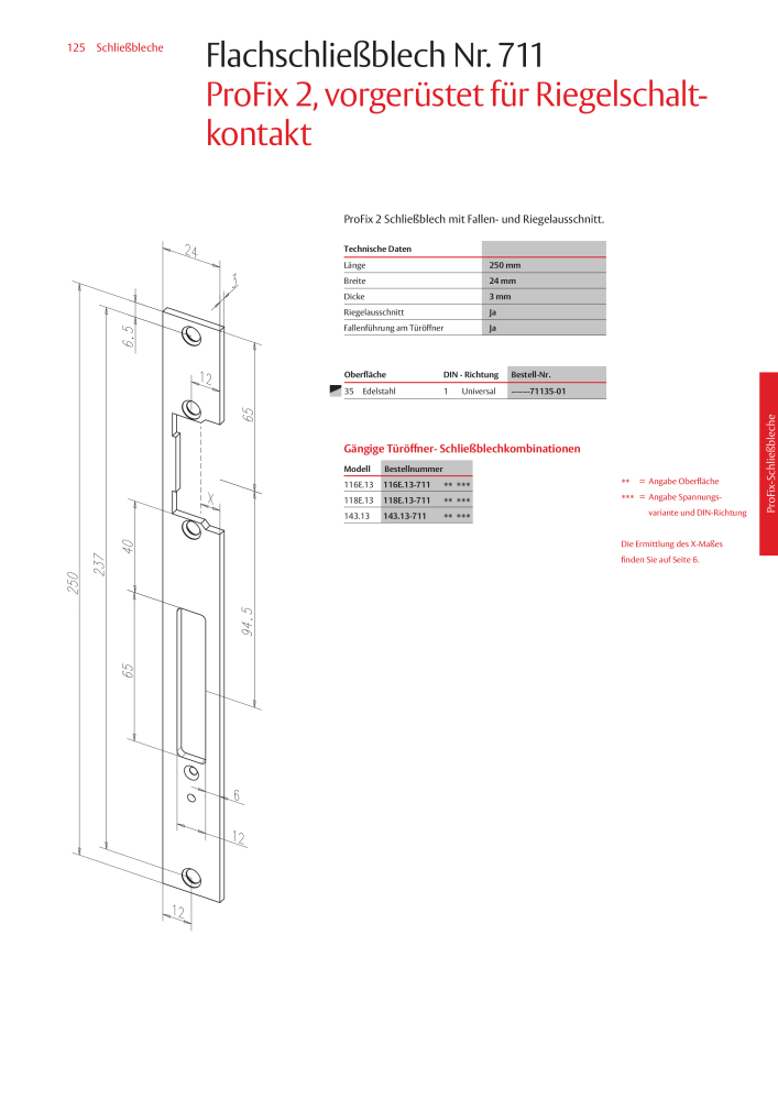 ASSA ABLOY Schließbleche NR.: 321 - Seite 125