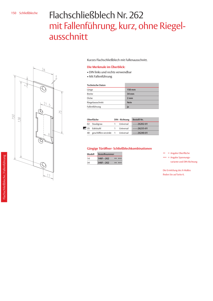 ASSA ABLOY Schließbleche NR.: 321 - Seite 150