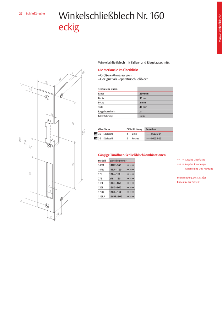 ASSA ABLOY Schließbleche NR.: 321 - Seite 27