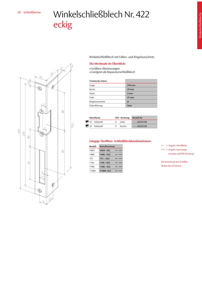 ASSA ABLOY Schließbleche NR.: 321 - Seite 29