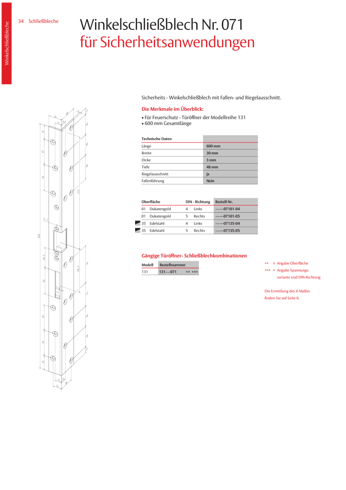 ASSA ABLOY Schließbleche NR.: 321 - Seite 34