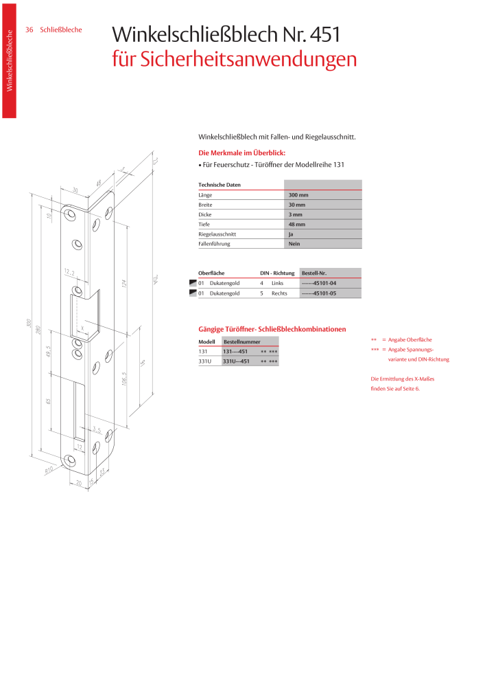 ASSA ABLOY Schließbleche NR.: 321 - Seite 36