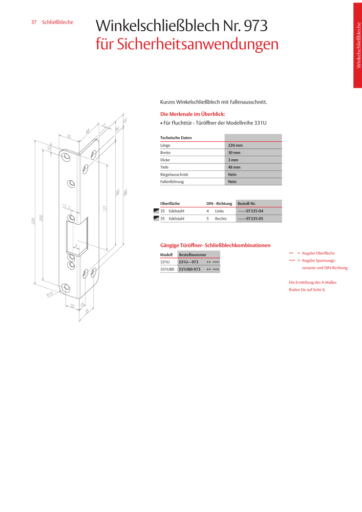 ASSA ABLOY Schließbleche NR.: 321 - Seite 37