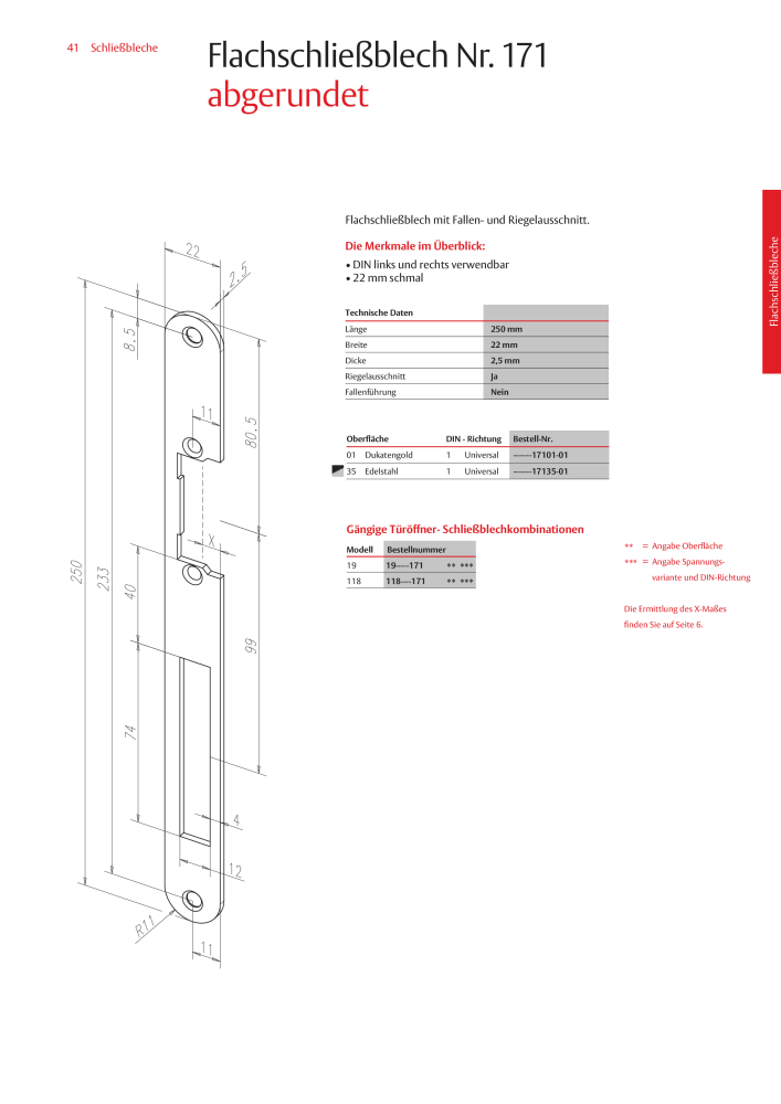 ASSA ABLOY Schließbleche NR.: 321 - Seite 41