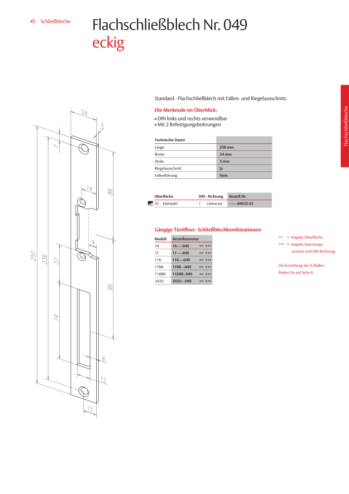 ASSA ABLOY Schließbleche NR.: 321 - Seite 45