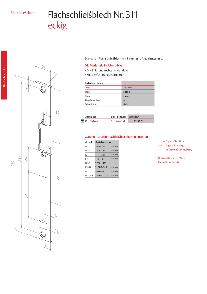 ASSA ABLOY Schließbleche NR.: 321 - Seite 50