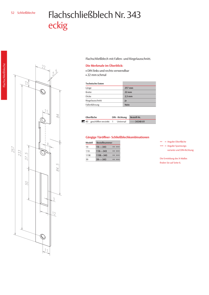 ASSA ABLOY Schließbleche NR.: 321 - Seite 52