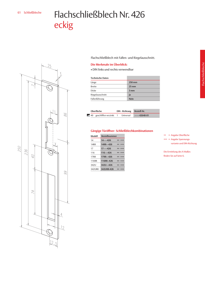 ASSA ABLOY Schließbleche NR.: 321 - Seite 61