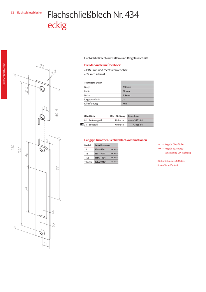 ASSA ABLOY Schließbleche NR.: 321 - Seite 62