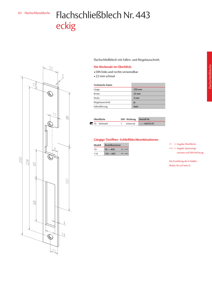 ASSA ABLOY Schließbleche NR.: 321 - Seite 63