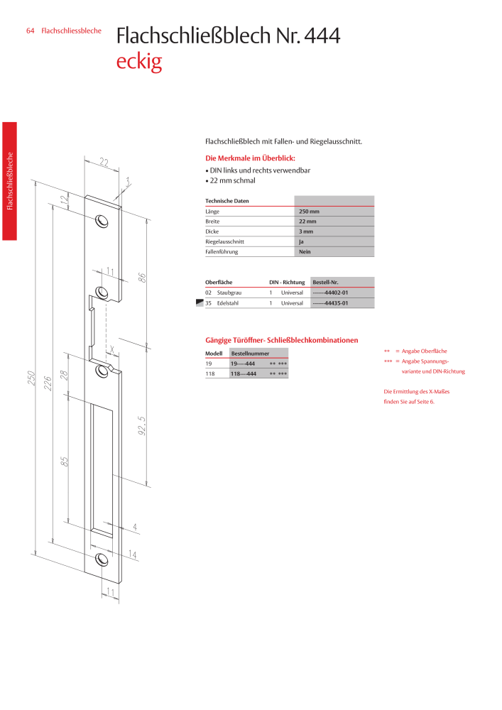 ASSA ABLOY Schließbleche NR.: 321 - Seite 64