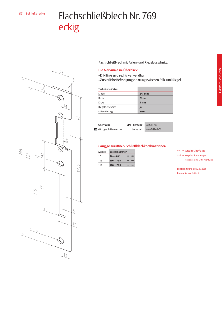 ASSA ABLOY Schließbleche NR.: 321 - Seite 67