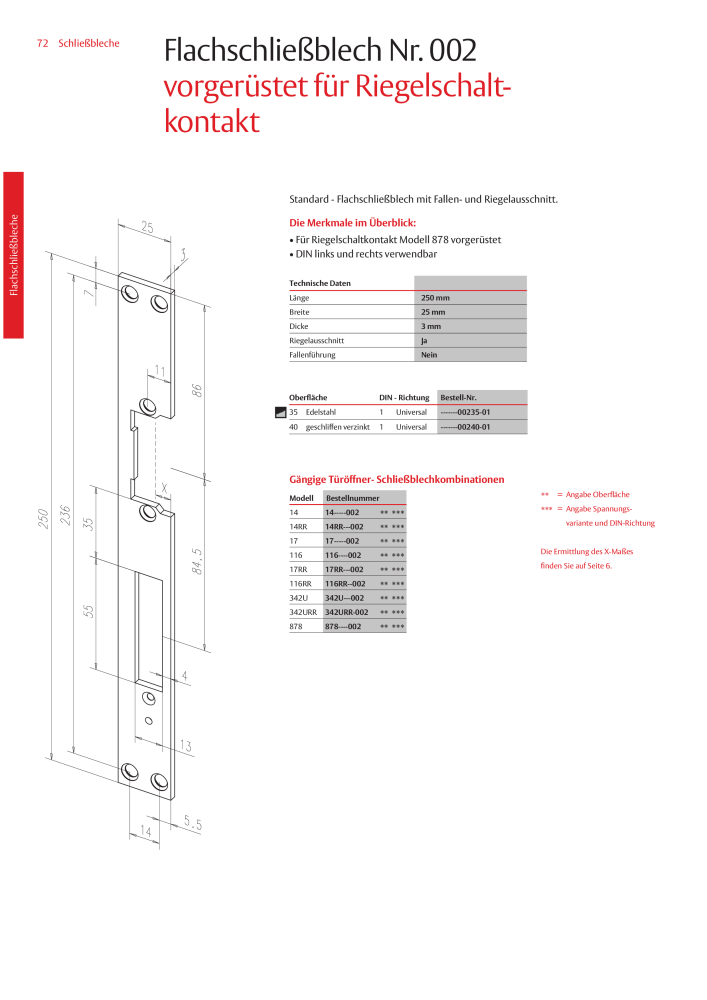 ASSA ABLOY Schließbleche NR.: 321 - Seite 72