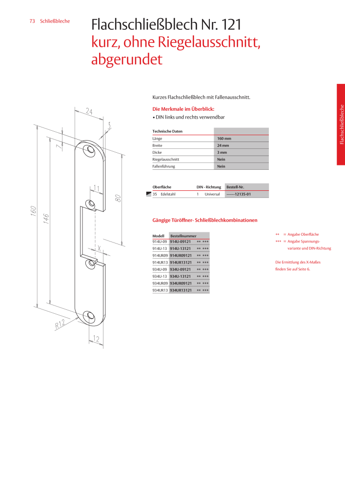 ASSA ABLOY Schließbleche NR.: 321 - Seite 73