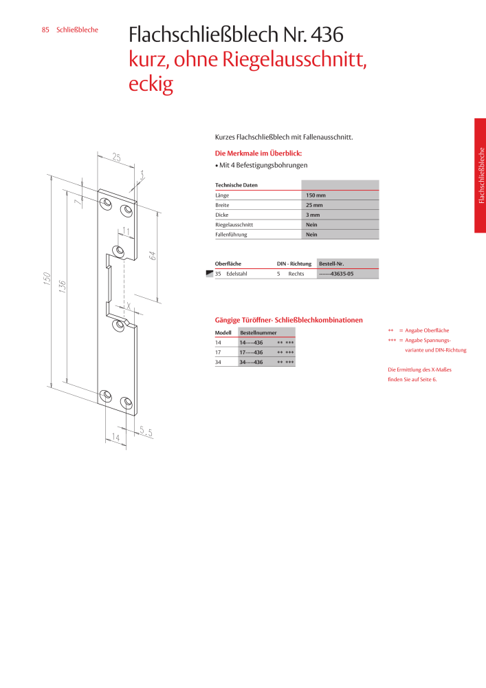 ASSA ABLOY Schließbleche NR.: 321 - Seite 85