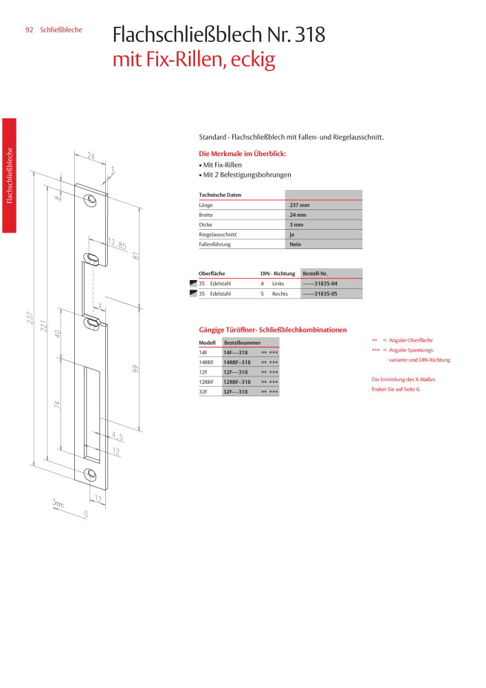 ASSA ABLOY Schließbleche NR.: 321 - Seite 92